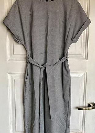 Серое платье в мелкую клетку next 14/42