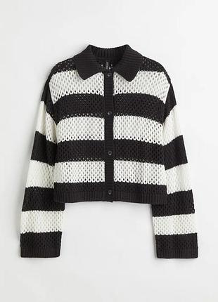 Кофтинка ажурна кофта кардиган плетена вʼязана макраме