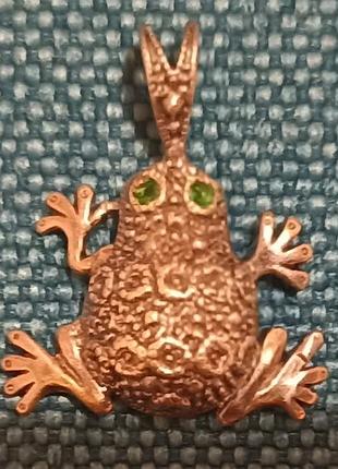 Подвесы серебряные "лягушка", "полник"