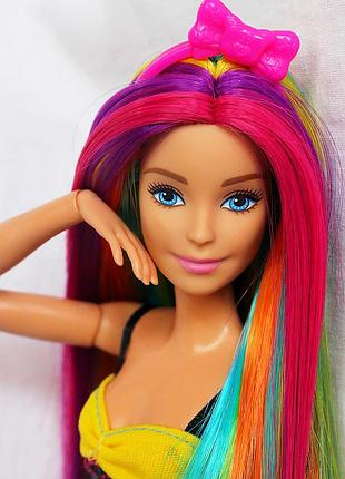 Кукла барби йога с перепрошитыми волосами