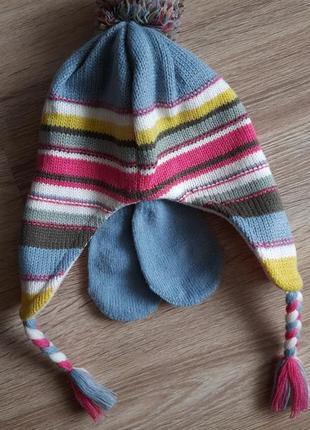 Шапочка и варежки на девочку cool club