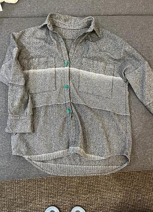 Сорочка оверсайз вовняна