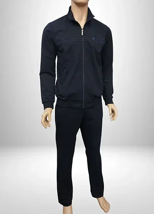 Чоловічий трикотажний спортивний костюм shooter 20002 синій артикул: sports_suit0005