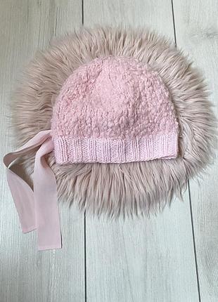 Вовняна рожева шапка grevi