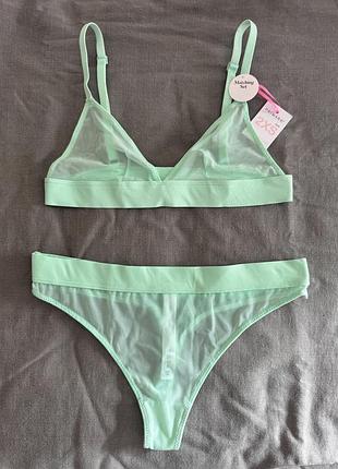 Комплект белья от primark secret possessions, трусики, лифчик, бюстгальтер, стринги