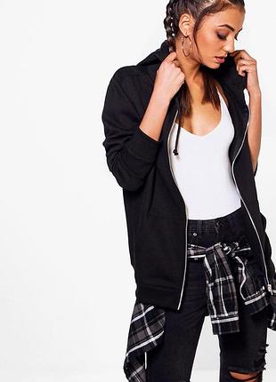 Худі утеплений на блискавці з капюшоном black