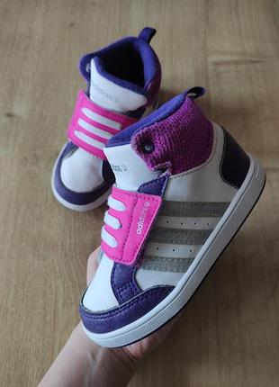 Крутые детские высокие кроссовки  adidas, оригинал, р.25.