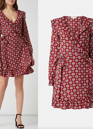 Шелковое платье на запах michael kors