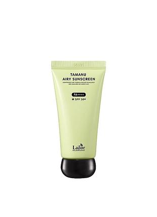 Легкий солнцезащитный крем lador tamanu airy sunscreen spf 50+ pa++++ - 50 мл