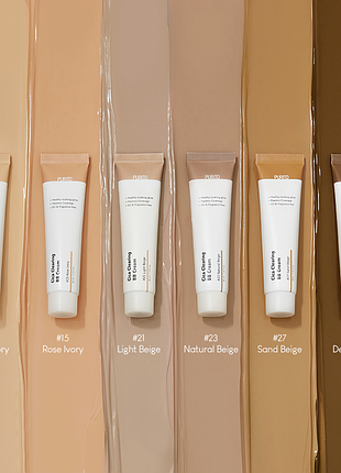 Bb-крем для обличчя purito cica clearing bb cream з екстрактом центели, 23 natural beige, 30 мл3 фото