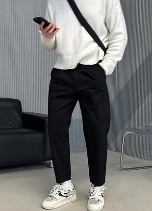 Штани брюки чоловічі штани брюки класичні чіноси чіно штани чіно котон  брюки мужские брюки классические чиносы чино брюки чорні штаны момы мом3 фото