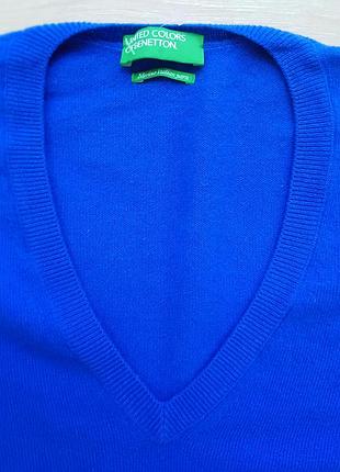 Яркий шерстяной пуловер р. 44-46