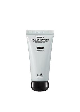 Мягкий солнцезащитный крем lador tamanu mild sunscreen spf 50+ pa++++ - 50 мл
