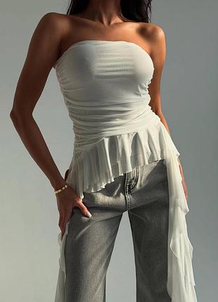 Топ женский с воланами