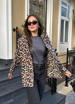 🐆лео рубашка с капюшоном
