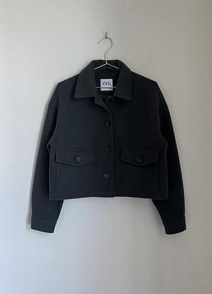 Укорочене пальто zara