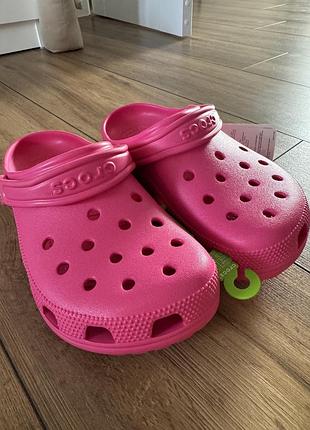 Crocs classic cloge розовые бежевые m6/w8 38-39, 39-40