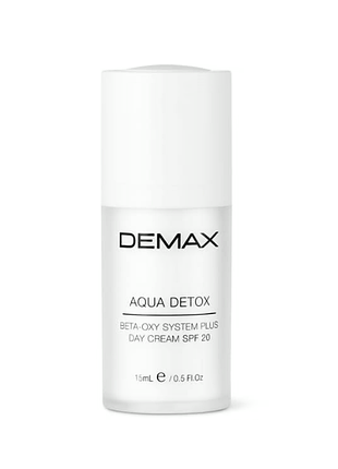 Денний крем "аква детокс" demax aqua detox cream spf 20, 15 ml