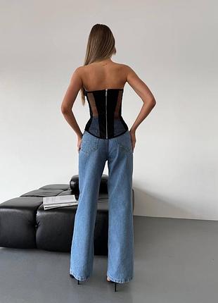 Эффектный комбинированный корсет