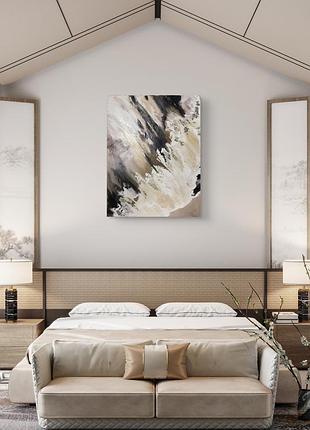 Картина сучасна інтер'єрна. текстурна с золочінням.5 фото