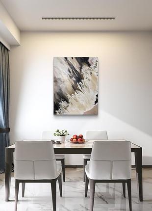 Картина сучасна інтер'єрна. текстурна с золочінням.8 фото