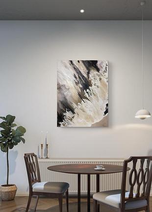 Картина сучасна інтер'єрна. текстурна с золочінням.2 фото