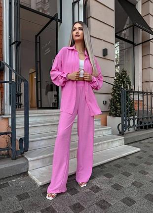 Женский свободный костюм креп жатка