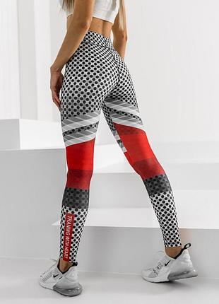 Спортивные лосины с принтом2 фото