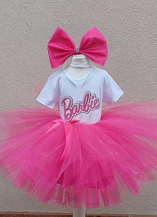 Костюм барбі, вбрання лялечки barbie, карнавальний костюм  барбі, малиновий костюм барбі
