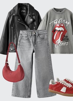 Новинка! стильна шкіряна куртка-косуха zara унісекс.