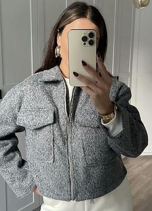 Куртка шерсть, бомбер