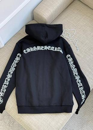Черный худи на молнии