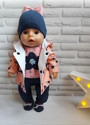 Одяг для ляльки пупса бебі борн  беби бон baby born 43 см куртка шапка кофта штаны черевики