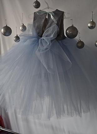 Платье голубое платье облако платье голубого цвета платье на 5 лет платье фатиновое