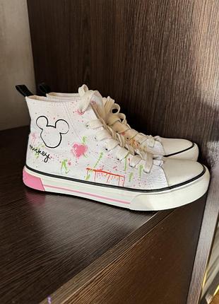 Кеди хайтопи disney