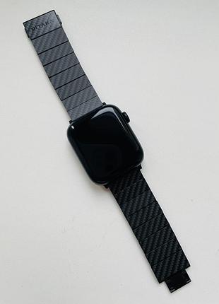 Apple watch ремінець pitaka карбон чорний