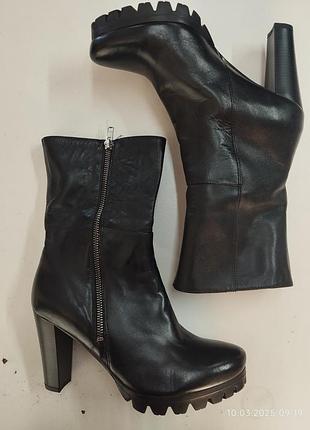 Ботильоны кожаные