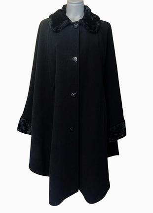 Кашемир,шерсть женское пальто,манто,пончо, размер xxl/xxxl