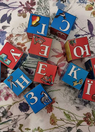Кубики украинский алфавит