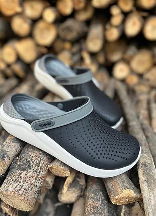 Чоловічі крокси сабо crocs command clog black white крокси сабо crocs command clog