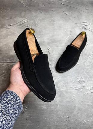 Мужские лоферы замшеві