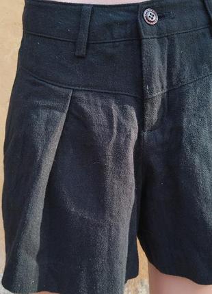 Японский винтаж. брючные шорты, хлопок. m