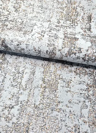 Шпалери вінілові 10.05 × 1.06 м слов’янські шпалери 3808-02, сірі, графітові