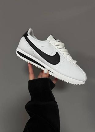 Кросівки nike cortez  white / black premium