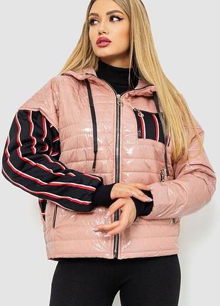 Куртка женская демисезонная цвет пудровый