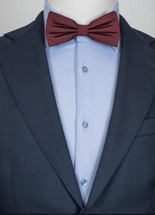 Бордовая бабочка галстук