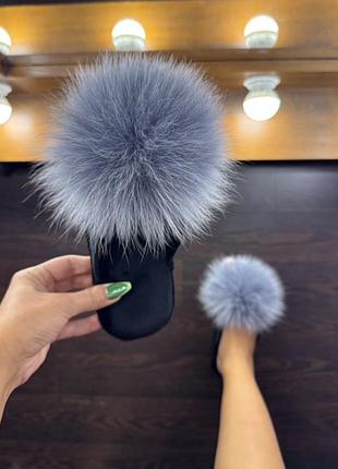 Паркетные тапочки мехом