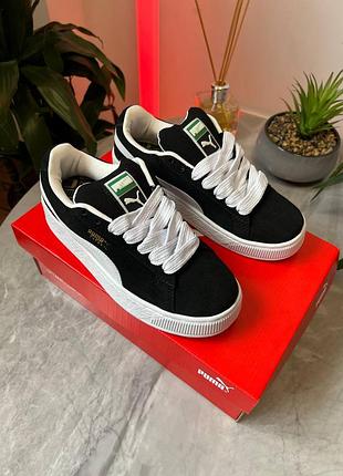 Жіночі кросівки puma suede xl black white
