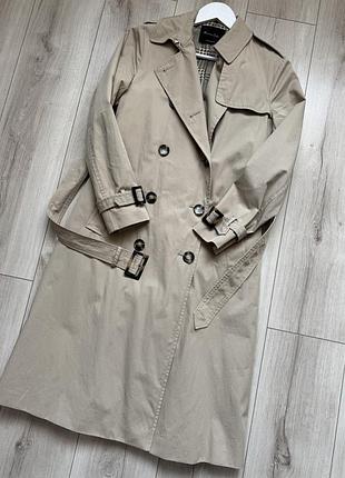 Бежевый тренч massimo dutti (италия )
