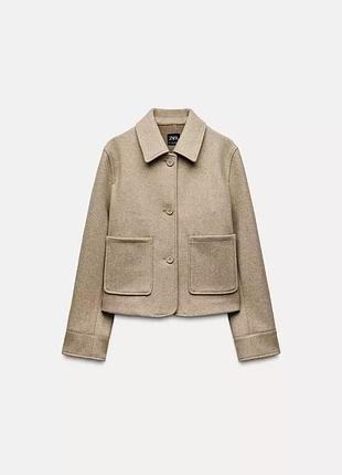 Куртка женская бежевая zara new